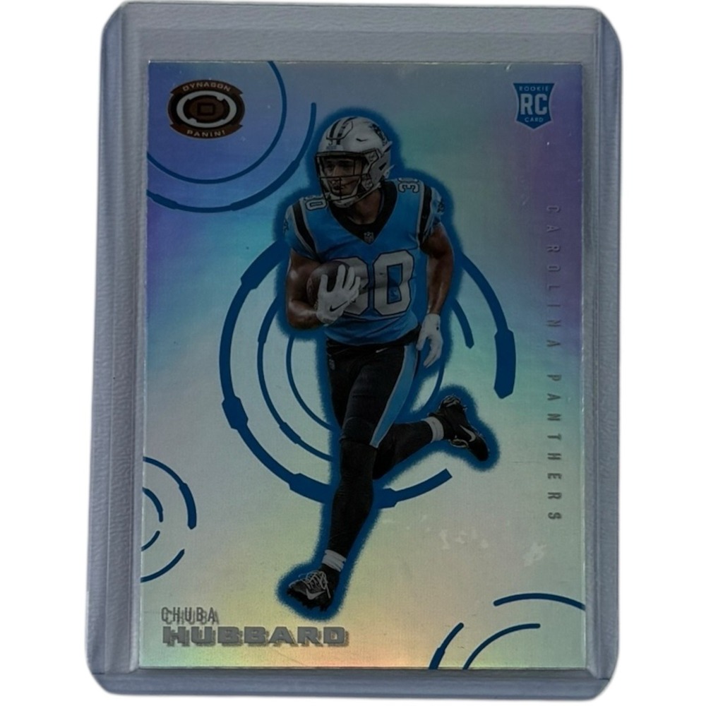 2021 Panini Chronicles‎ - Dynagon Rookies Chuba Hubbard #D-12 Silver Prizm (RC)